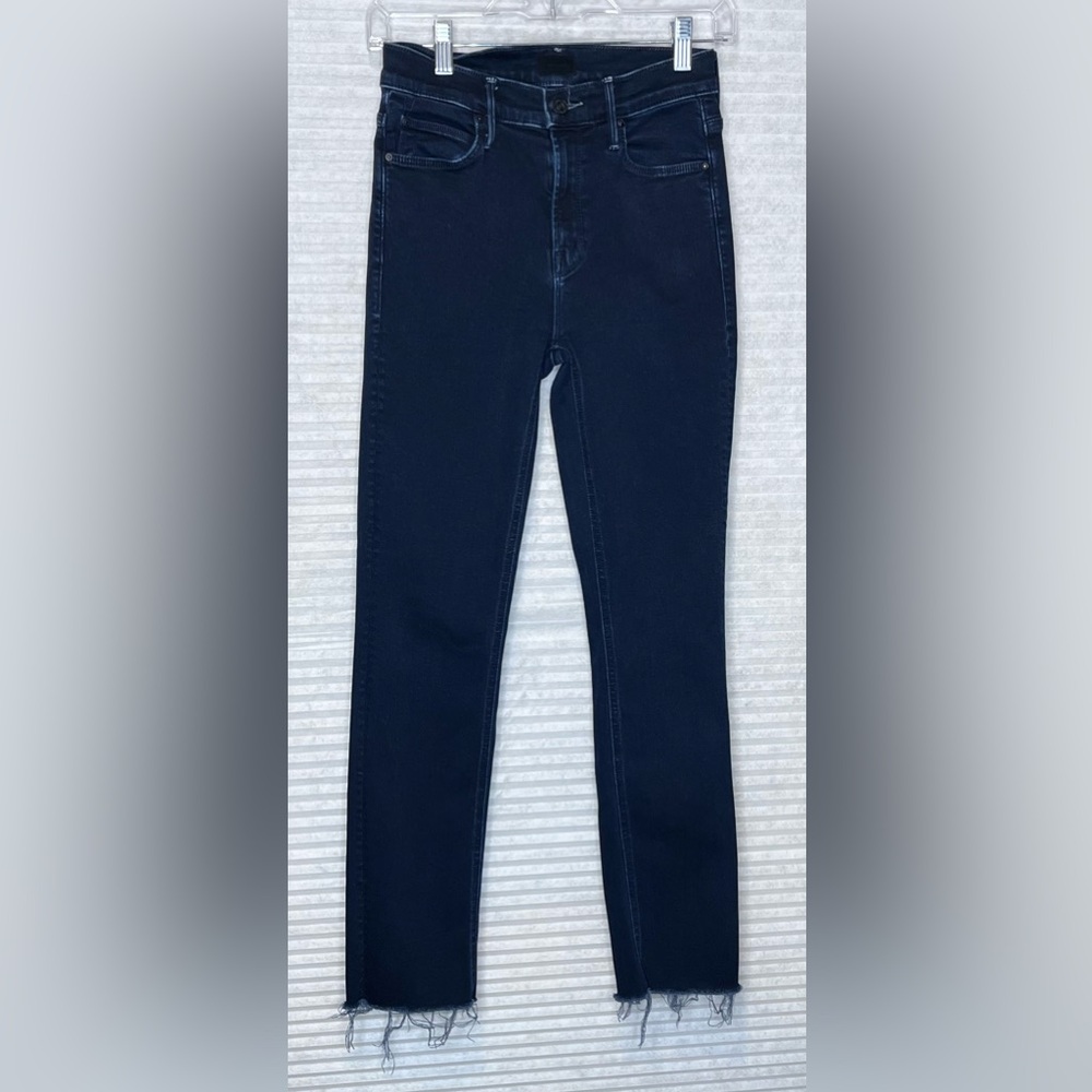MOTHER Women’s Denim Jeans Size 25 The Mid Rise Ankle Fray Holding Hands Stretch